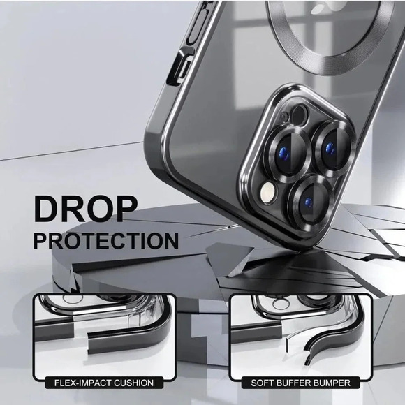 Misea Magnetic Clear Case For iPhone 14 Pro Max Case‎ Compatible With MagSafe - Picture 6 of 10